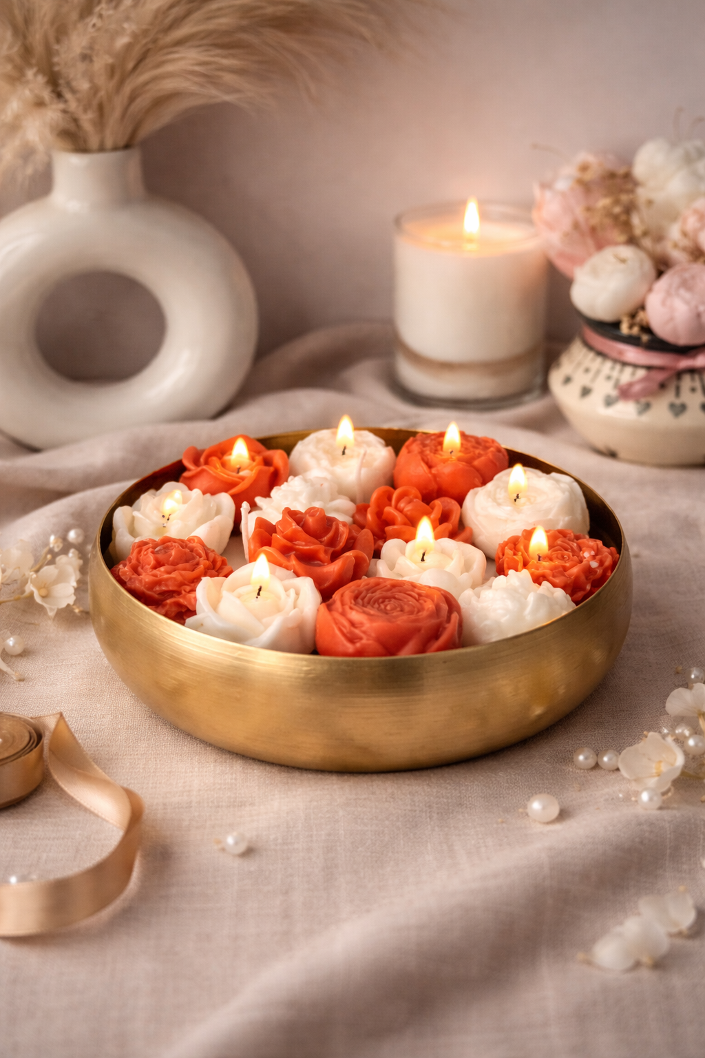 K3RVN™ Luxury Floral Candle Set