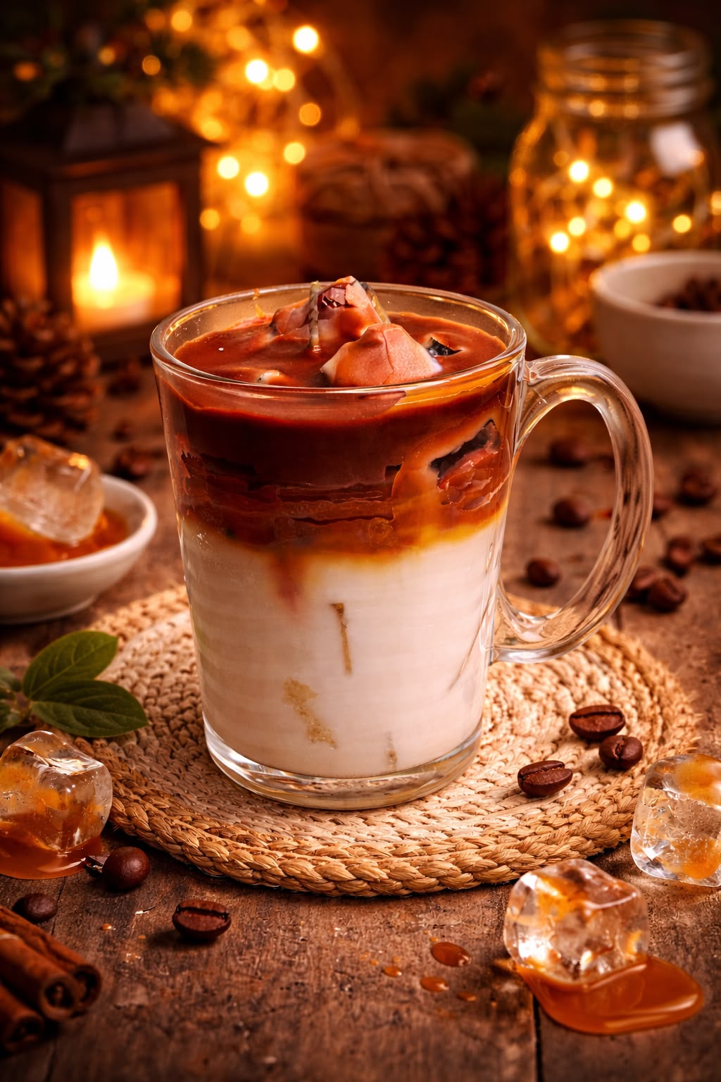 K³RVN Chocolate Chai Mug Candle | Handmade Café-Inspired Décor