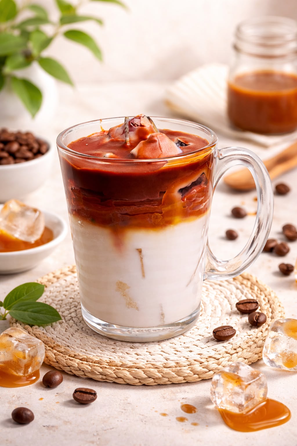 K³RVN Chocolate Chai Mug Candle | Handmade Café-Inspired Décor